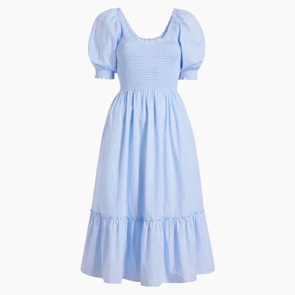 Hill House The Louisa Nap Dress Baby Blue and White